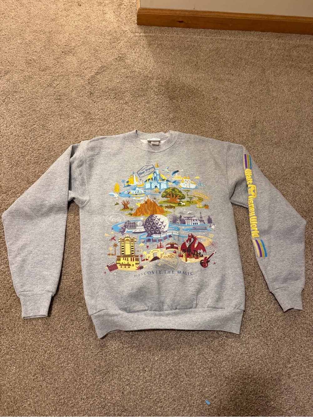 Walt Disney World Discover the Magic Authentic Parks Merchandise Crewneck
